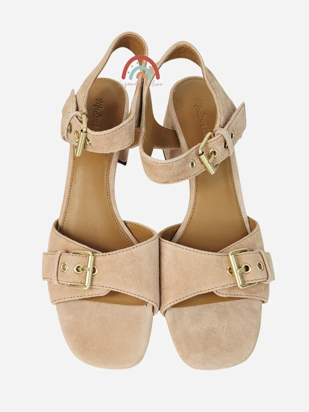 New! Madewell The Neeka Ankle-Strap Heeled Sandal in Suede Warm Umber 8